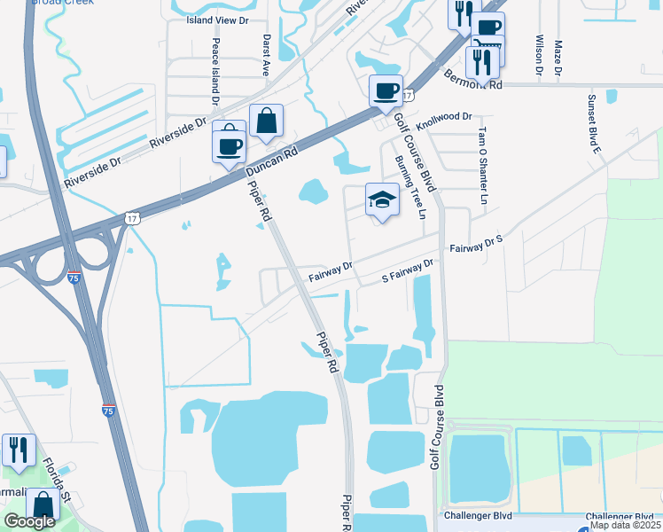 map of restaurants, bars, coffee shops, grocery stores, and more near 4050 Woodholm Drive in Punta Gorda