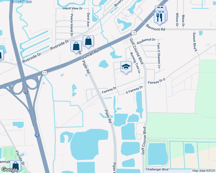 map of restaurants, bars, coffee shops, grocery stores, and more near 4050 Woodholm Drive in Punta Gorda