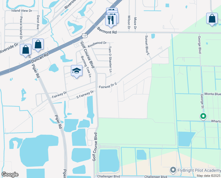 map of restaurants, bars, coffee shops, grocery stores, and more near 4859 Hayden Drive in Punta Gorda