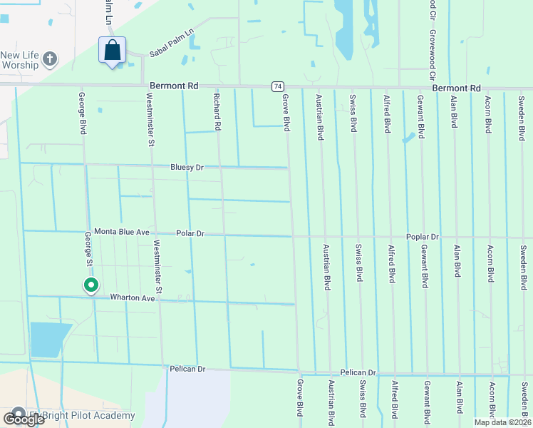 map of restaurants, bars, coffee shops, grocery stores, and more near 6203 Grove Boulevard in Punta Gorda