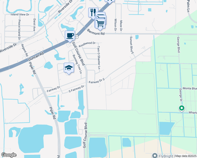 map of restaurants, bars, coffee shops, grocery stores, and more near 4859 Hayden Drive in Punta Gorda