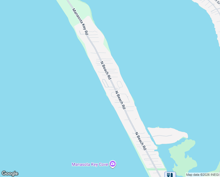 map of restaurants, bars, coffee shops, grocery stores, and more near 4078 North Beach Road in Englewood