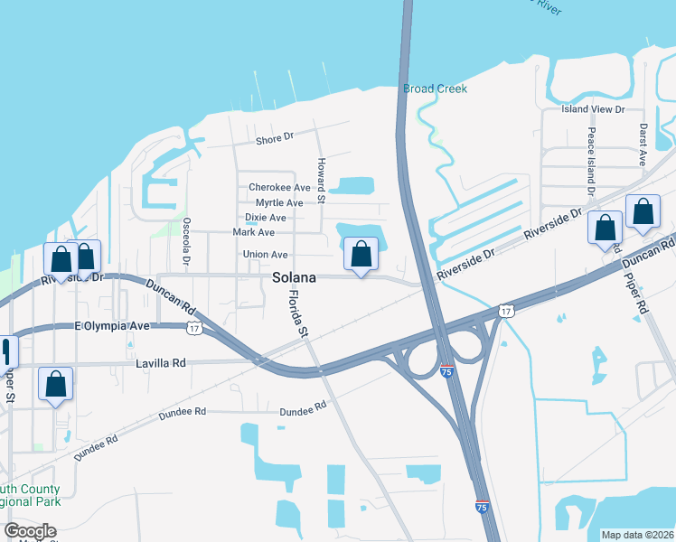 map of restaurants, bars, coffee shops, grocery stores, and more near 25508 Marion Avenue in Punta Gorda