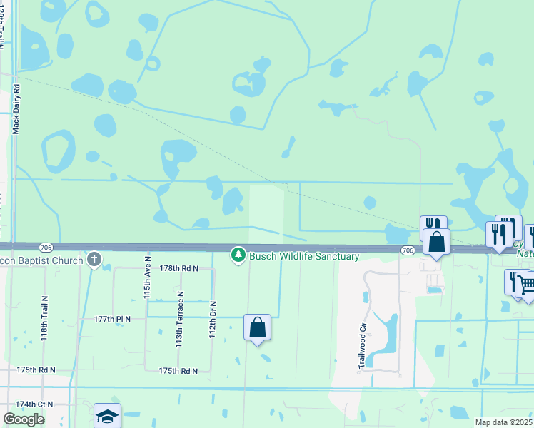 map of restaurants, bars, coffee shops, grocery stores, and more near 11075 West Indiantown Road in Jupiter