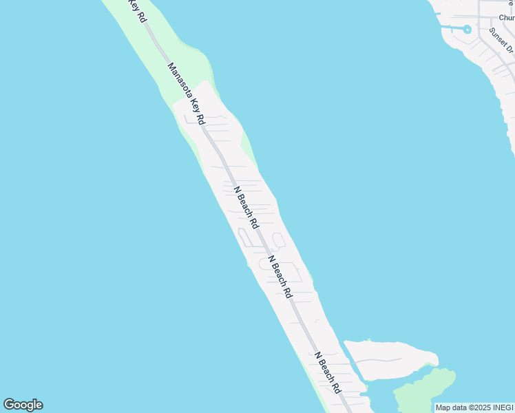 map of restaurants, bars, coffee shops, grocery stores, and more near 5047 North Beach Road in Englewood