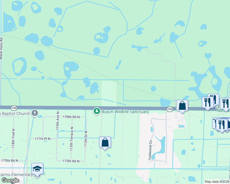 map of restaurants, bars, coffee shops, grocery stores, and more near 11075 West Indiantown Road in Jupiter