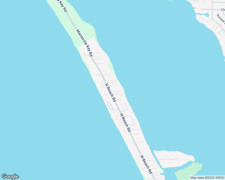 map of restaurants, bars, coffee shops, grocery stores, and more near 5047 North Beach Road in Englewood