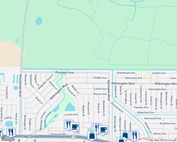 map of restaurants, bars, coffee shops, grocery stores, and more near 9423 Prospect Avenue in Englewood