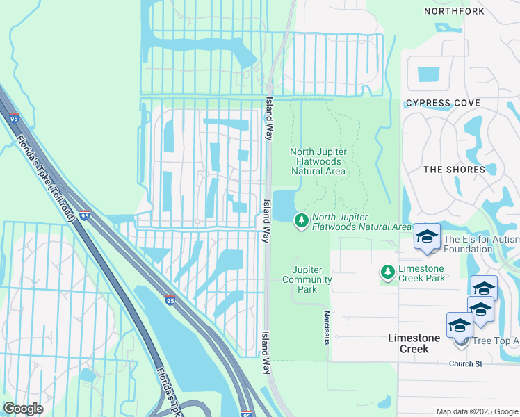 map of restaurants, bars, coffee shops, grocery stores, and more near 159 Rudder Cay Way in Jupiter