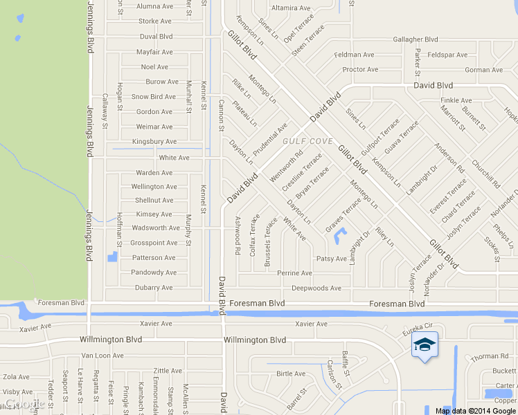 map of restaurants, bars, coffee shops, grocery stores, and more near 5397 Colfax Terrace in Port Charlotte