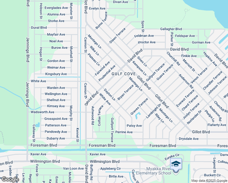 map of restaurants, bars, coffee shops, grocery stores, and more near 5321 Crestline Terrace in Port Charlotte