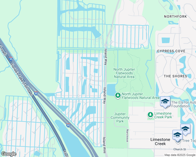 map of restaurants, bars, coffee shops, grocery stores, and more near 185 Porgee Rock Place in Jupiter