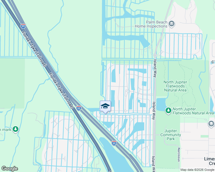 map of restaurants, bars, coffee shops, grocery stores, and more near 175 Umbrella Place in Jupiter