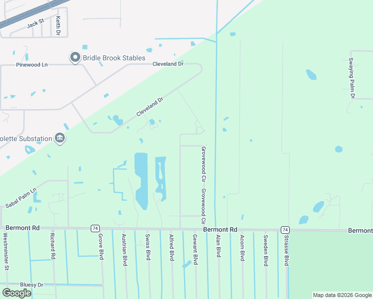 map of restaurants, bars, coffee shops, grocery stores, and more near 5246 Grovewood Circle in Punta Gorda