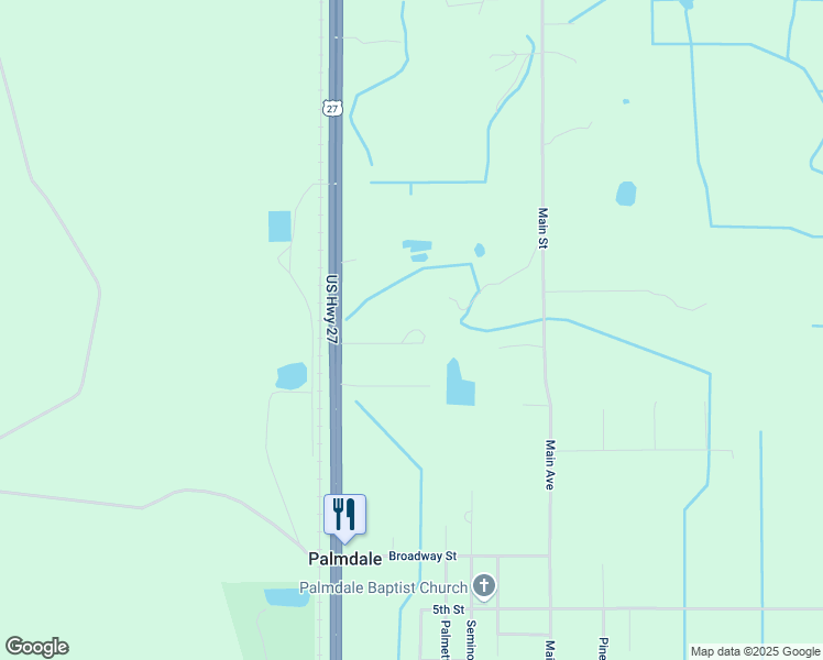 map of restaurants, bars, coffee shops, grocery stores, and more near 1023 Shady Acres Lane in Palmdale