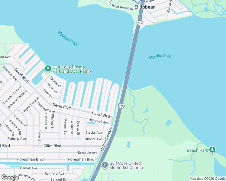 map of restaurants, bars, coffee shops, grocery stores, and more near 5220 Early Terrace in Port Charlotte