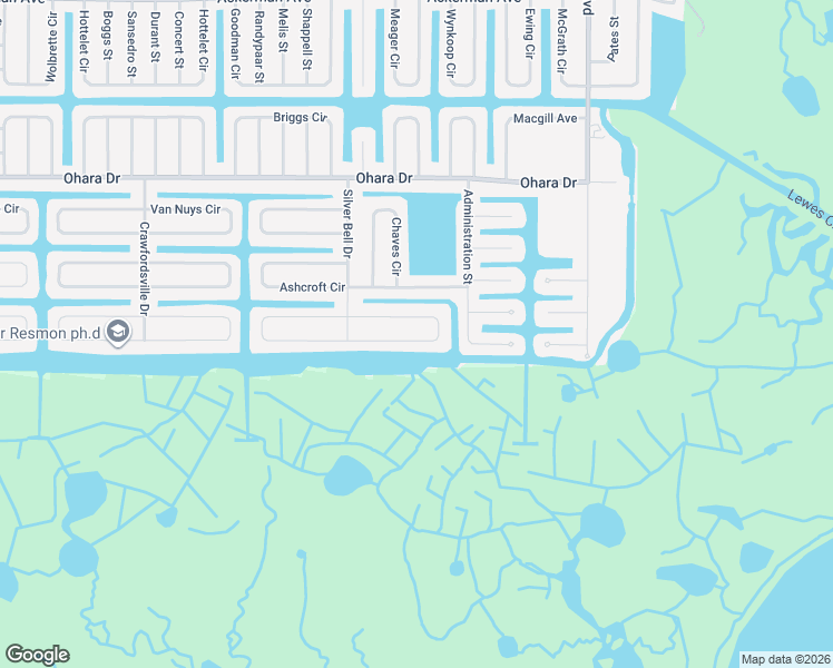 map of restaurants, bars, coffee shops, grocery stores, and more near 18827 Ayrshire Circle in Port Charlotte