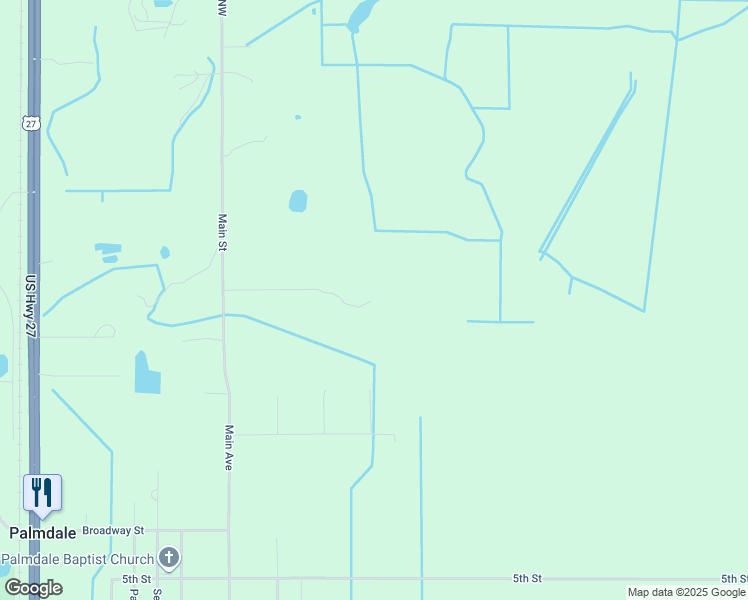 map of restaurants, bars, coffee shops, grocery stores, and more near 13140 Main Avenue in Palmdale