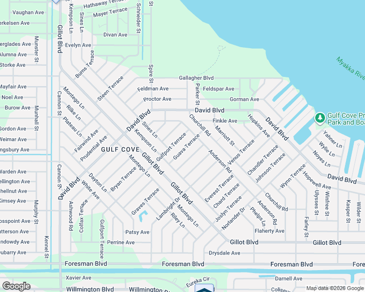 map of restaurants, bars, coffee shops, grocery stores, and more near 5187 Guava Terrace in Port Charlotte