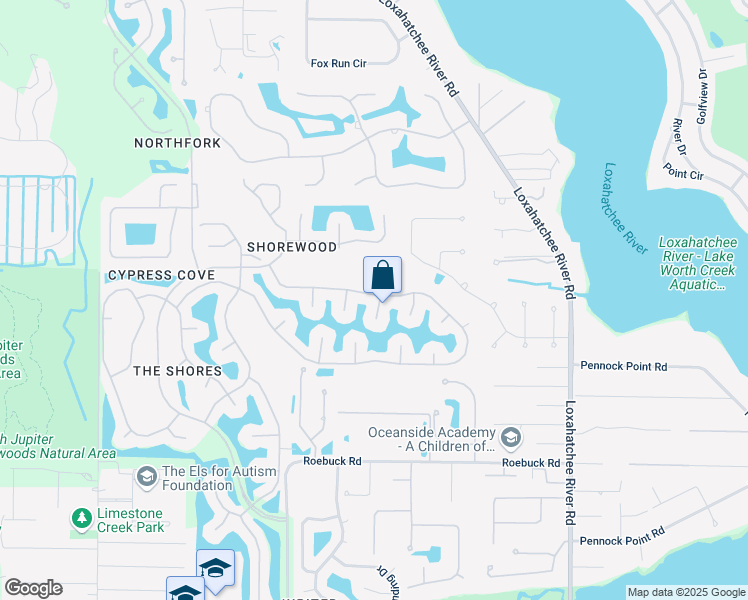 map of restaurants, bars, coffee shops, grocery stores, and more near 18951 Painted Leaf Court in Jupiter