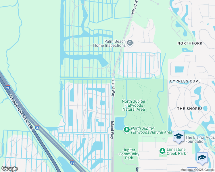 map of restaurants, bars, coffee shops, grocery stores, and more near 120 Porgee Rock Place in Jupiter