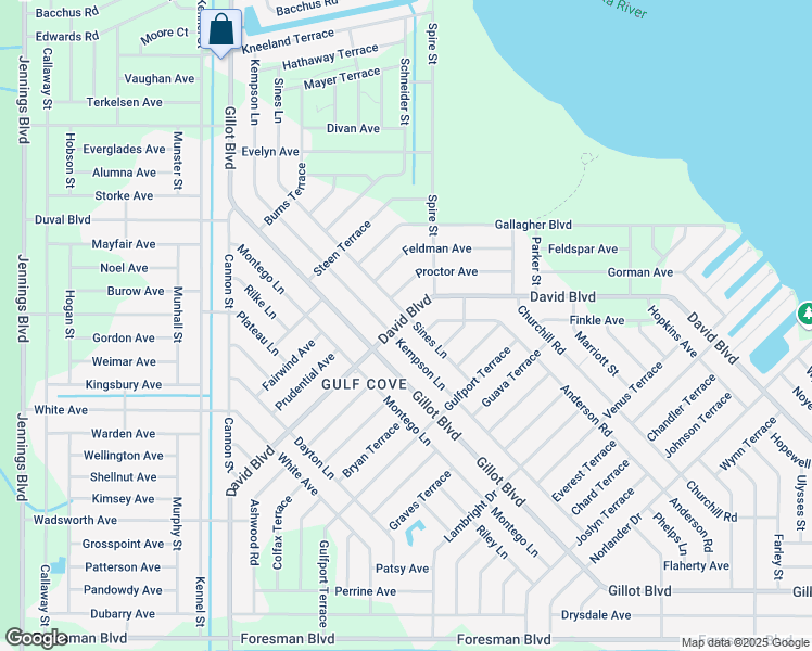 map of restaurants, bars, coffee shops, grocery stores, and more near 4737 Sines Lane in Port Charlotte