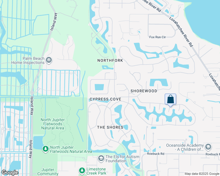 map of restaurants, bars, coffee shops, grocery stores, and more near 6971 Cypress Cove Circle in Jupiter