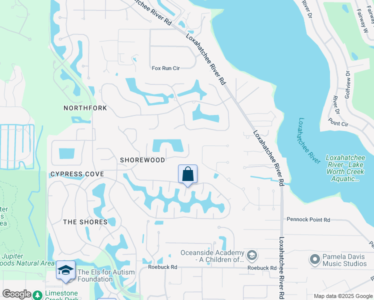 map of restaurants, bars, coffee shops, grocery stores, and more near 6279 Longleaf Pine Drive in Jupiter