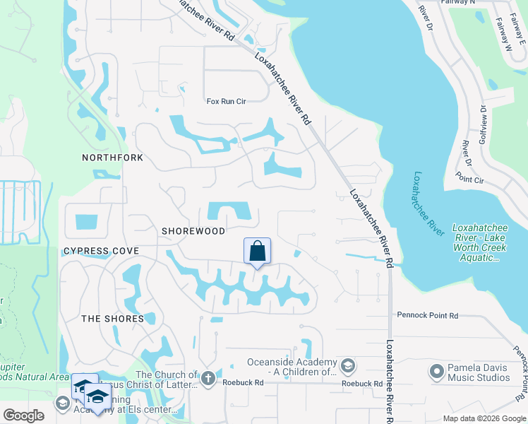 map of restaurants, bars, coffee shops, grocery stores, and more near 6270 Longleaf Pine Drive in Jupiter