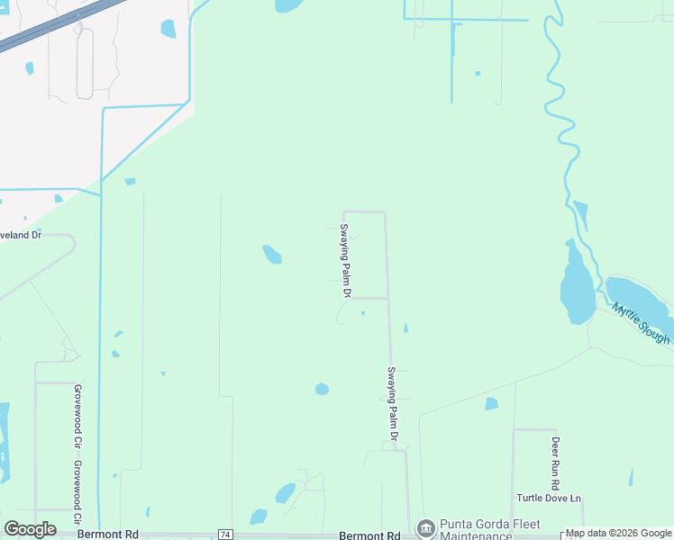 map of restaurants, bars, coffee shops, grocery stores, and more near 5344 Swaying Palm Drive in Punta Gorda