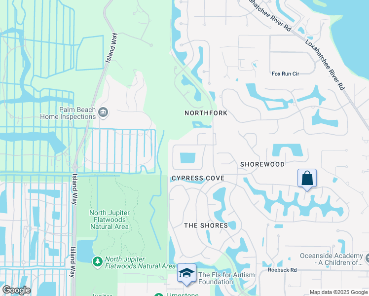 map of restaurants, bars, coffee shops, grocery stores, and more near 6798 Cypress Cove Circle in Jupiter