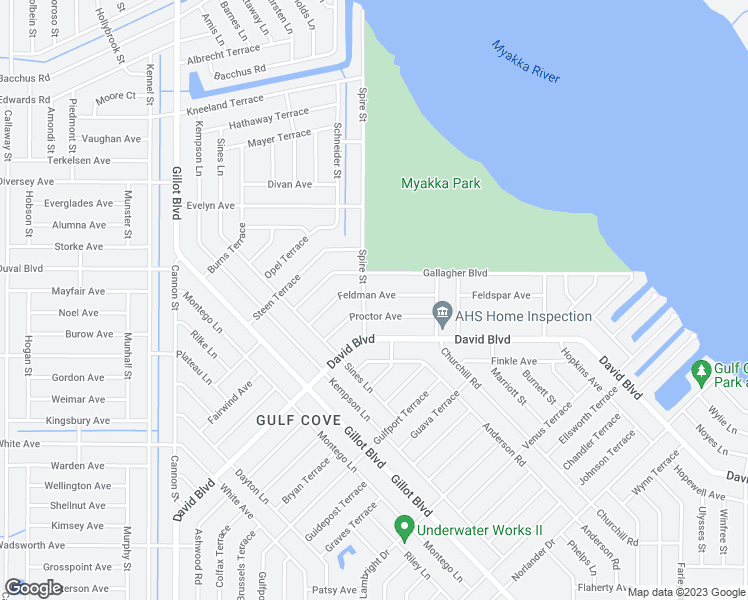 map of restaurants, bars, coffee shops, grocery stores, and more near 13017 Feldman Avenue in Port Charlotte