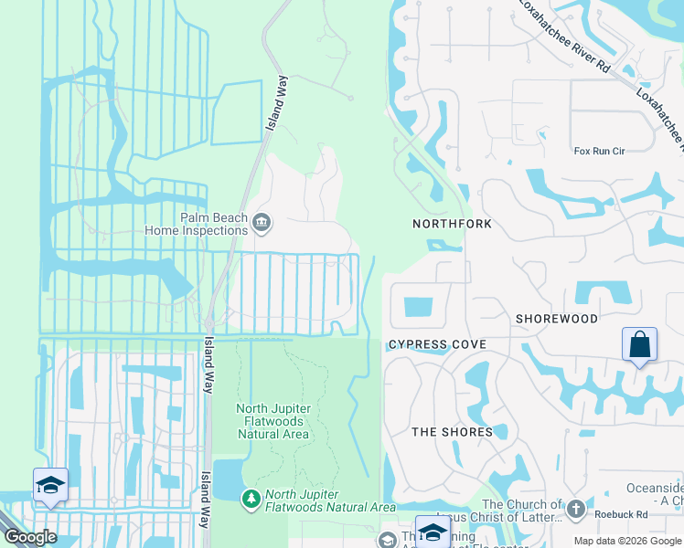 map of restaurants, bars, coffee shops, grocery stores, and more near 8195 Southeast Old Plantation Circle in Jupiter