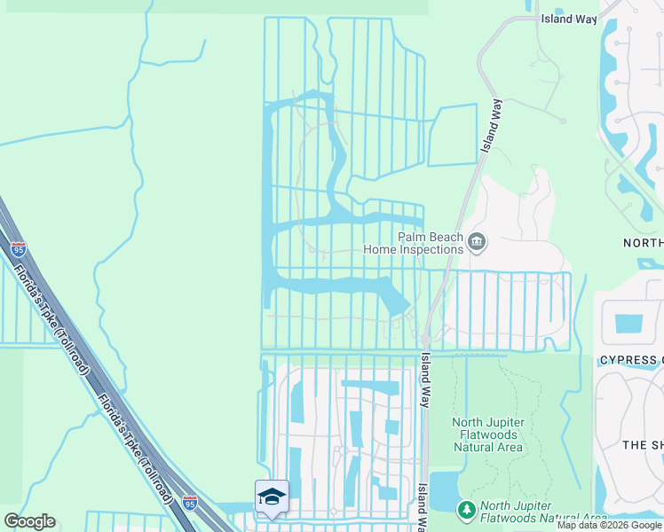 map of restaurants, bars, coffee shops, grocery stores, and more near 7512 Southeast Bridgewater Drive in Jupiter