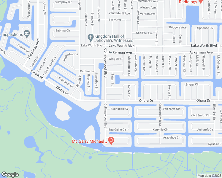 map of restaurants, bars, coffee shops, grocery stores, and more near 18025 Legrand Avenue in Port Charlotte