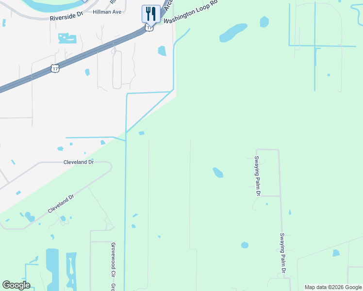 map of restaurants, bars, coffee shops, grocery stores, and more near 5016 Palangos Drive in Punta Gorda