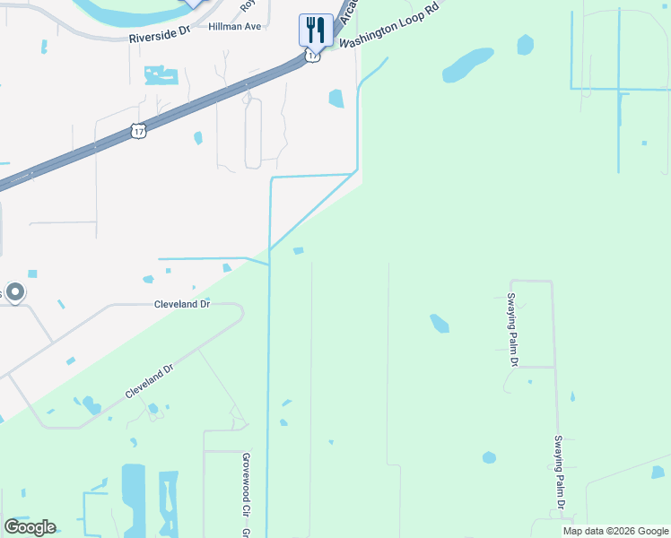 map of restaurants, bars, coffee shops, grocery stores, and more near 5016 Palangos Drive in Punta Gorda