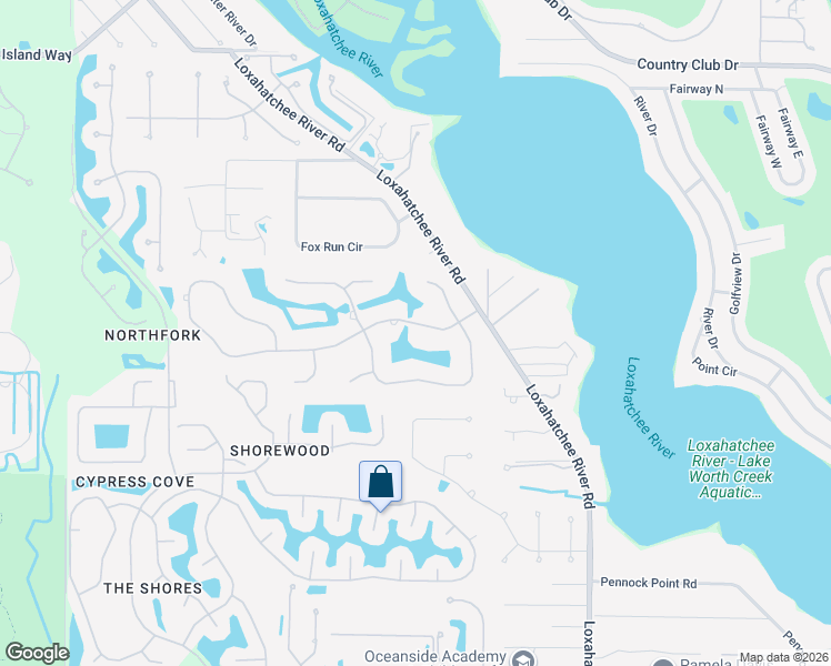 map of restaurants, bars, coffee shops, grocery stores, and more near 6080 Wood Lake Road in Jupiter