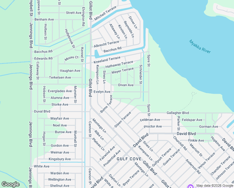 map of restaurants, bars, coffee shops, grocery stores, and more near 12394 Evelyn Avenue in Port Charlotte