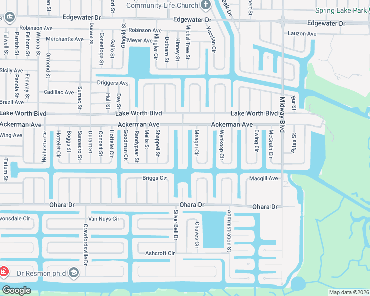 map of restaurants, bars, coffee shops, grocery stores, and more near 4366 McCullough Street in Port Charlotte