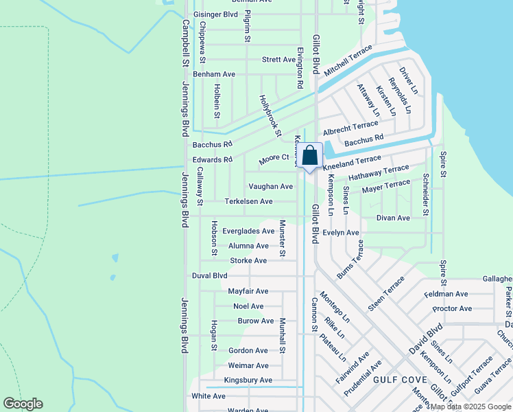 map of restaurants, bars, coffee shops, grocery stores, and more near 12149 Terkelsen Avenue in Port Charlotte