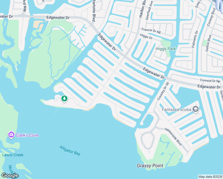 map of restaurants, bars, coffee shops, grocery stores, and more near 110 Sinclair Street Southeast in Port Charlotte