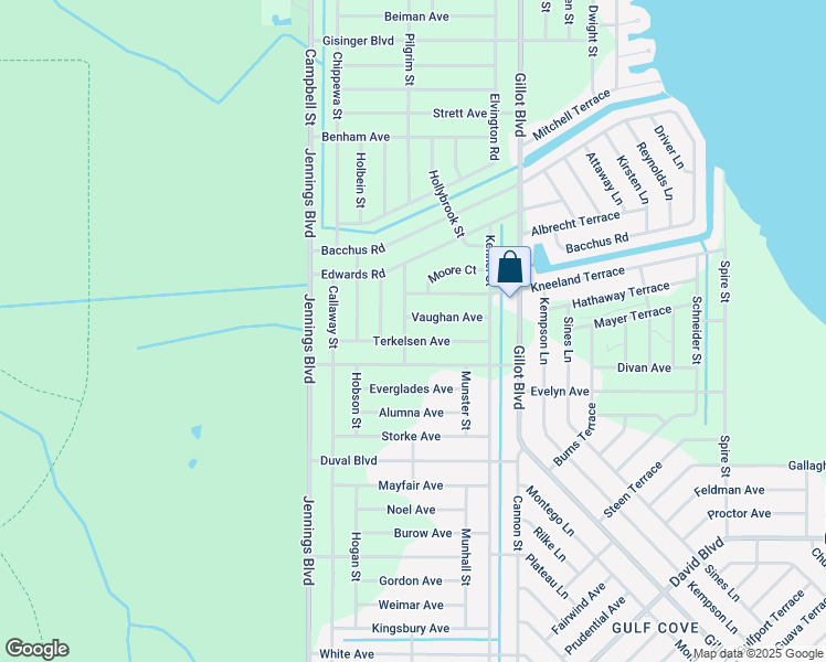 map of restaurants, bars, coffee shops, grocery stores, and more near 12149 Terkelsen Avenue in Port Charlotte