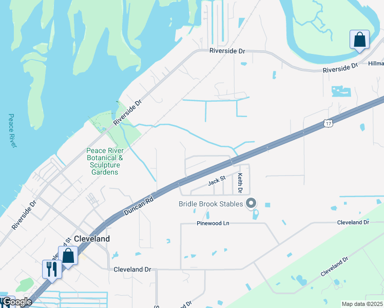 map of restaurants, bars, coffee shops, grocery stores, and more near 6630 Orange Blossom Lane in Punta Gorda