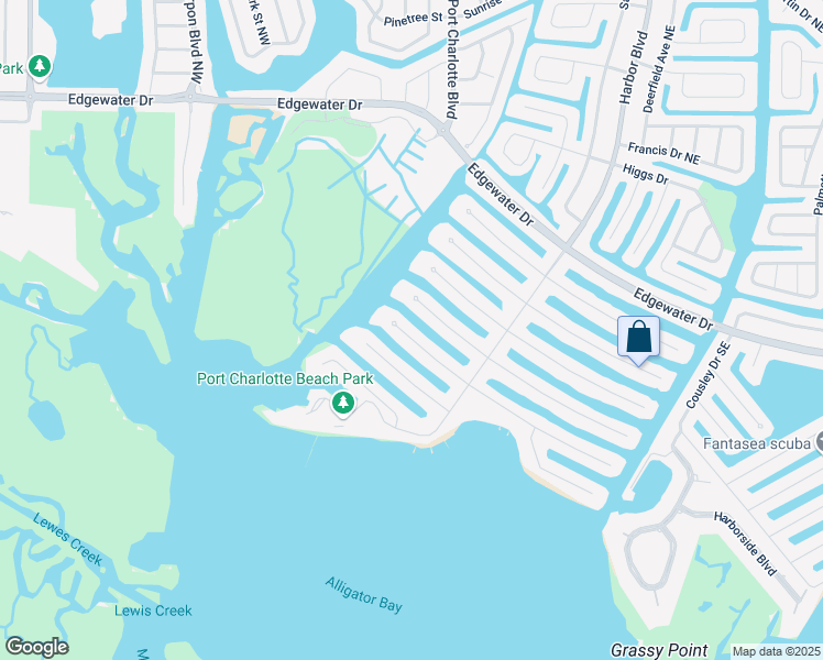 map of restaurants, bars, coffee shops, grocery stores, and more near 128 Graham Street Southwest in Port Charlotte