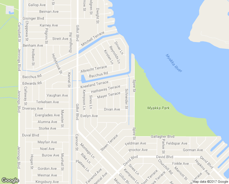 map of restaurants, bars, coffee shops, grocery stores, and more near 12442 Mayer Terrace in Port Charlotte