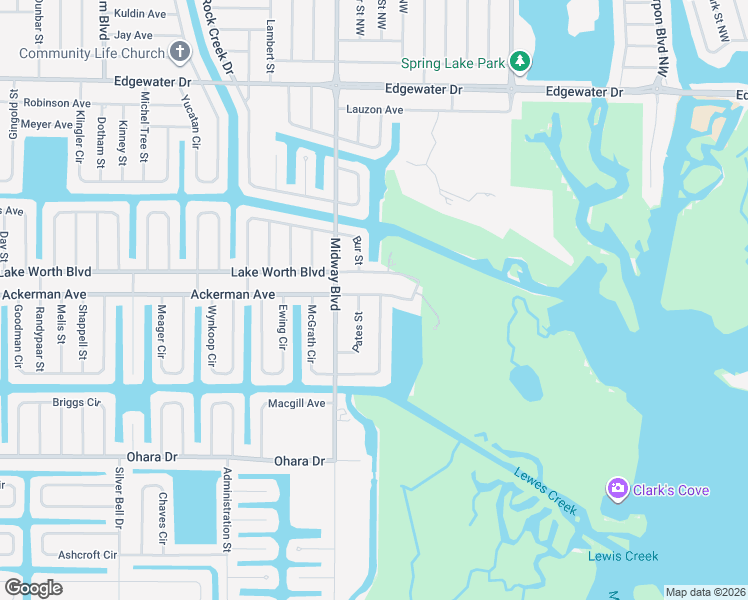 map of restaurants, bars, coffee shops, grocery stores, and more near 18847 Ackerman Avenue in Port Charlotte