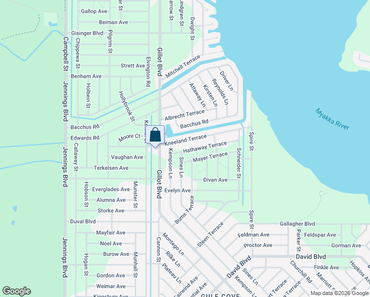 map of restaurants, bars, coffee shops, grocery stores, and more near 12340 Hathaway Terrace in Port Charlotte