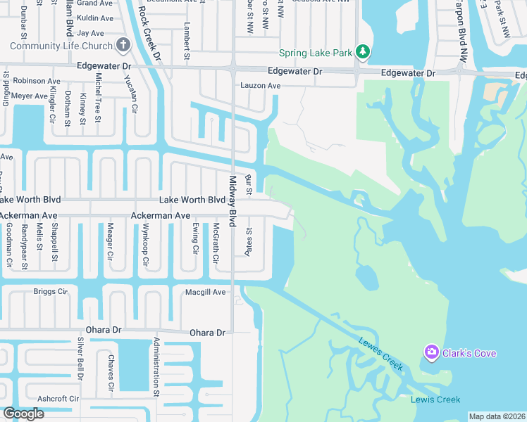 map of restaurants, bars, coffee shops, grocery stores, and more near 18847 Ackerman Avenue in Port Charlotte