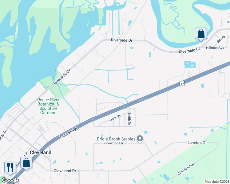 map of restaurants, bars, coffee shops, grocery stores, and more near 6720 Villaview Drive in Punta Gorda